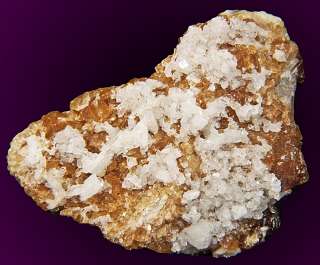 White HARMATOME Sharp Crystals Strontian Scotland  