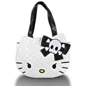  Hello Kitty White Angry Quilted Face Tote Toys & Games