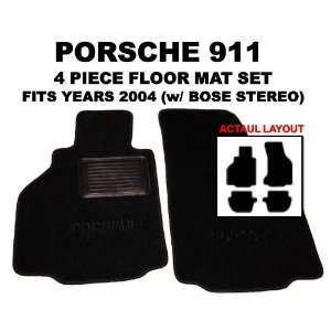  2004 Porsche 911 OEM *BLACK* Floor Carpet Mats Matting 