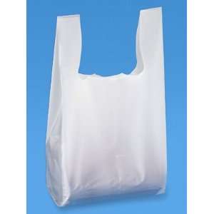    10 x 6 x 21 White Deluxe T Shirt Bags
