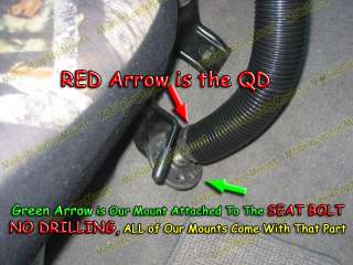 Example # 3 NO HOLES Using Angled Mounted Seat Bolt WITH QD