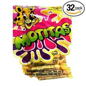 Motitas Gum Banana, 20 Count Packages (Pack of 32)  