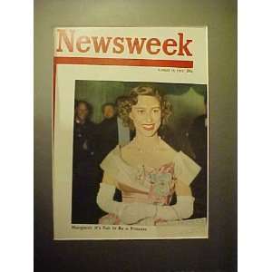  Princess Margaret Rose August 18, 1952 Newsweek Magazine 