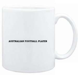  Mug White  Australian Football Player SIMPLE / BASIC 
