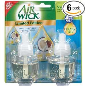 Air Wick Scented Oil Twin Refill, Seasonal Serene Coconut Breeze, 1.34 