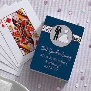   Playing Card Wedding Favors   Bride & Groom