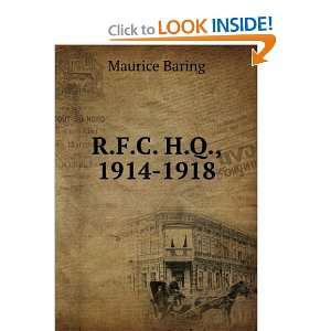  R.F.C. H.Q., 1914 1918 Maurice Baring Books