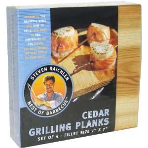 Cedar Grilling Planks Set of 4   Fillet Size 7 x 7  