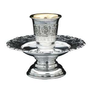  Silver Mayim Achronim Set with Floral Pattern Everything 