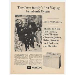   Family Thornton IL Maytag Washer Print Ad (22416)