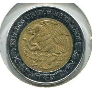 Brilliant Uncirculated 1998 Mexican 5 Pesos    Unusual Bi metallic 
