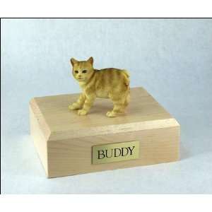  602 Manx, Red Tabby Cat Cremation Urn