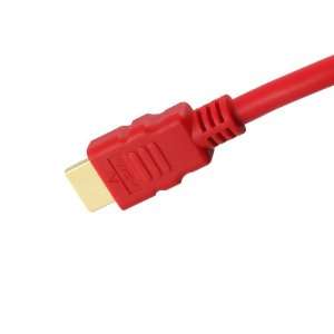   High Speed HDMI Cable, 28 AWG, Red, Tartan Cable brand Electronics