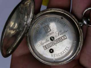Antique 19th century G.Borel Hugoenin Neuchatel watch  