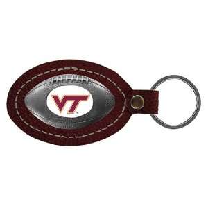 Virginia Tech Hokies NCAA Football Key Tag (Leather 