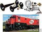 152DB DUO MASTER TRAIN HORN HORNS COMPLETE AIR SYSTEM 