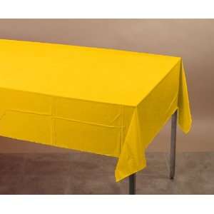  School Bus Yellow Plastic Table Covers â? 54 Inches x 88 