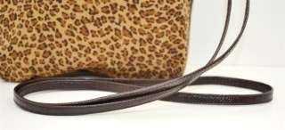 Bottega Veneta Vintage Cheetah Handbag Tote Purse Bag  