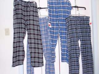 NEW Hanes Mens Flannel Lounge Pants/PJ Bottoms 2XL & XL  