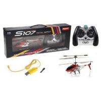 Red Syma GENUINE 2012 Model S107G 3CH Gyro Metal RC Helicopter  