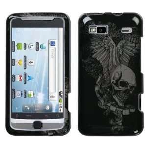 HTC Tmobile G2 Vanguard Skull Wing Hard Case Cover Protector (free EDS 