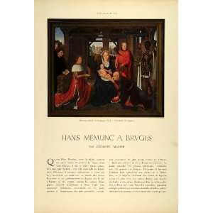  1936 Prints Hans Memling Memlinc Flemish Painter St 