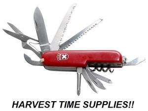   SWISS ARMY STYLE MULTI TOOL KNIFE SURVIVAL EMERGENCY   BUG OUT BAG
