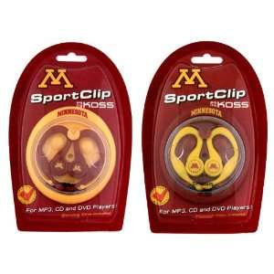  Minnesota Golden Gophers SportClip Headphones with Wind Up 