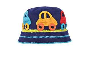 NEW Daylee Design BLUE CAR Baby Toddler Boy Hat Cotton  