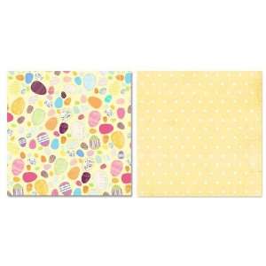  Easter Eggs Scattered 12 x 12 Double Sided Paper Arts 