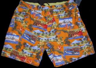 REYN SPOONER Tropical Way Swim Trunks Board Shorts XL  