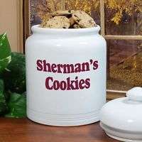 Any Message Personalized Ceramic Cookie Treat Jar  