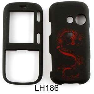 LG Rumor 2 LX265/Cosmos VN250 Laser Cut Red Dragon on Black Hard Case 
