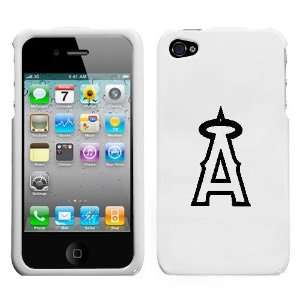  APPLE IPHONE 4 4G BLACK ANGELS OUTLINE SYMBOL ON A WHITE 