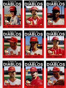 1988 El Paso Diablos BARRY BASS Bradenton FL  