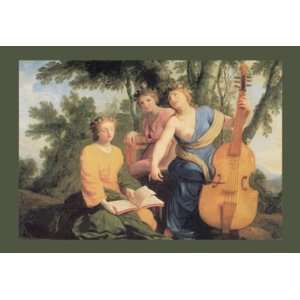  Sylvan Cellist 24X36 Canvas Giclee