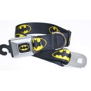  Buckle Down Batman Seat Belt Buckle Dog Collar 1.5 x 18 