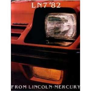    1982 MERCURY LN 7 Sales Brochure Literature Book Automotive