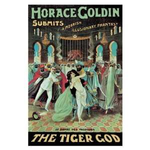 Exclusive By Buyenlarge Horace Goldin, Magician The Tiger 