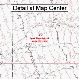  USGS Topographic Quadrangle Map   Spirit Mountain NE 