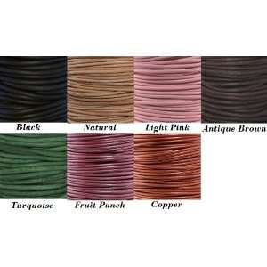   Leather Cord certified Lead Free Dyes   25 long 