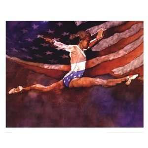   Olympic Gymnast   Poster by Michael C. Dudash (28x22)
