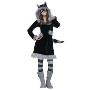  Lets Party By Fun World Sweet Raccoon Teen Costume / Black 
