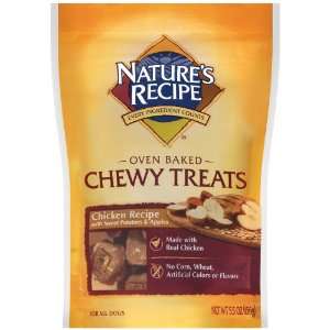 Natures Recipe Chicken Chewy Treats with Sweet Potatoes and Apples, 5 