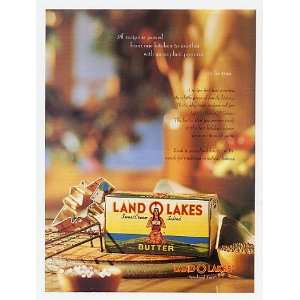  1999 Land O Lakes Butter Christmas Holiday Print Ad (11888 