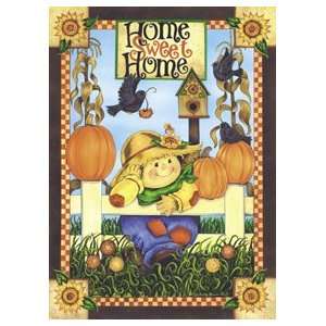  Home Sweet Home Scarecrow Large Flag 28 X 40