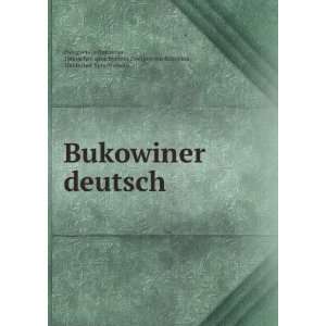   (German Edition) Deutscher Sprachverein. Zweigv Bukovina Books