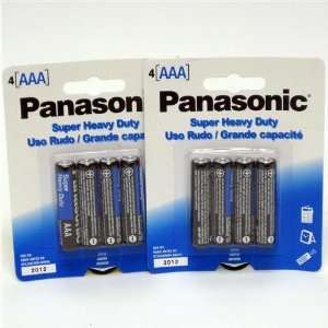  Panasonic Heavy Duty AAA Battery 4 Pack Electronics