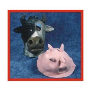   Costumes 65 216 Full Head Cow Mask with Short Horns Toys & Games