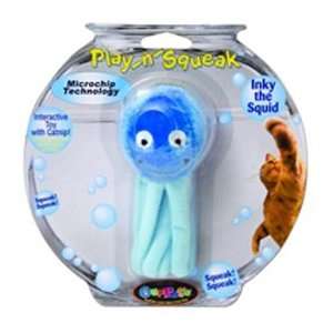   Pets Company Ourpets Play N Squeak Toy Inky The Squid